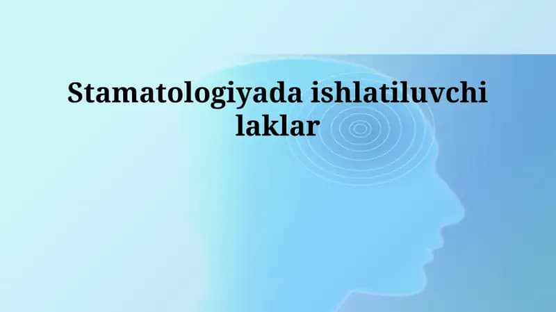 Tish Laklarining Tarixi va Rivojlanishi