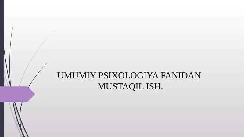 Diqqat mavzusida tadqimot