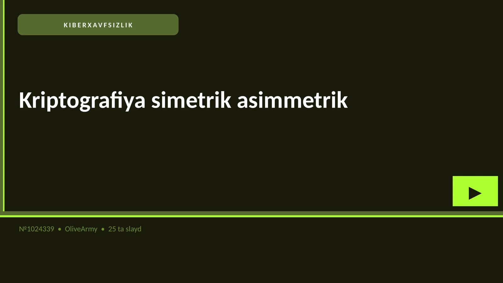 KIBERXAVFSIZLIK