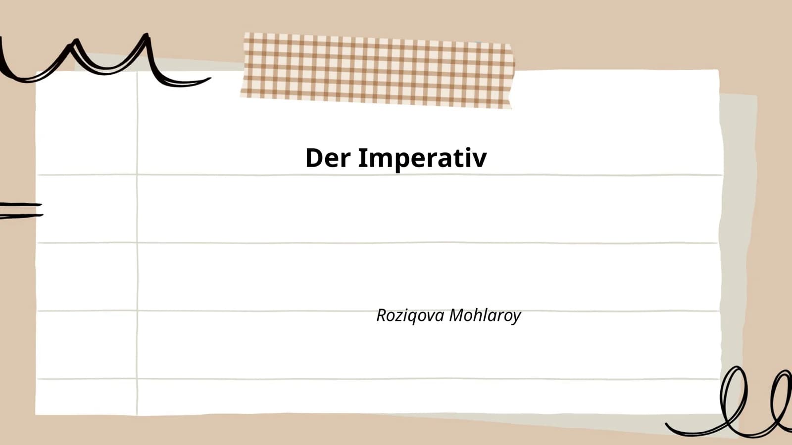 Der Imperativ