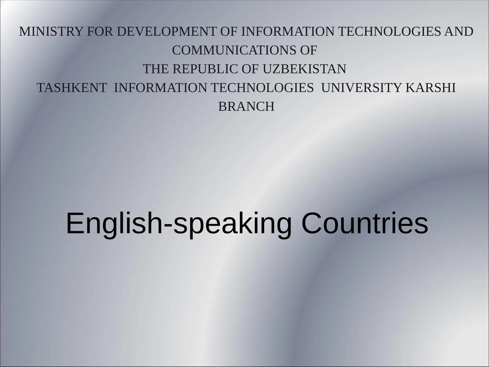 English-speaking Countries