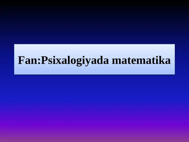 Mavzu:Mulohaza tushunchasi. Mantiqiy amallar va ularning rostlik jadvallarini tuzish. Paradokslar