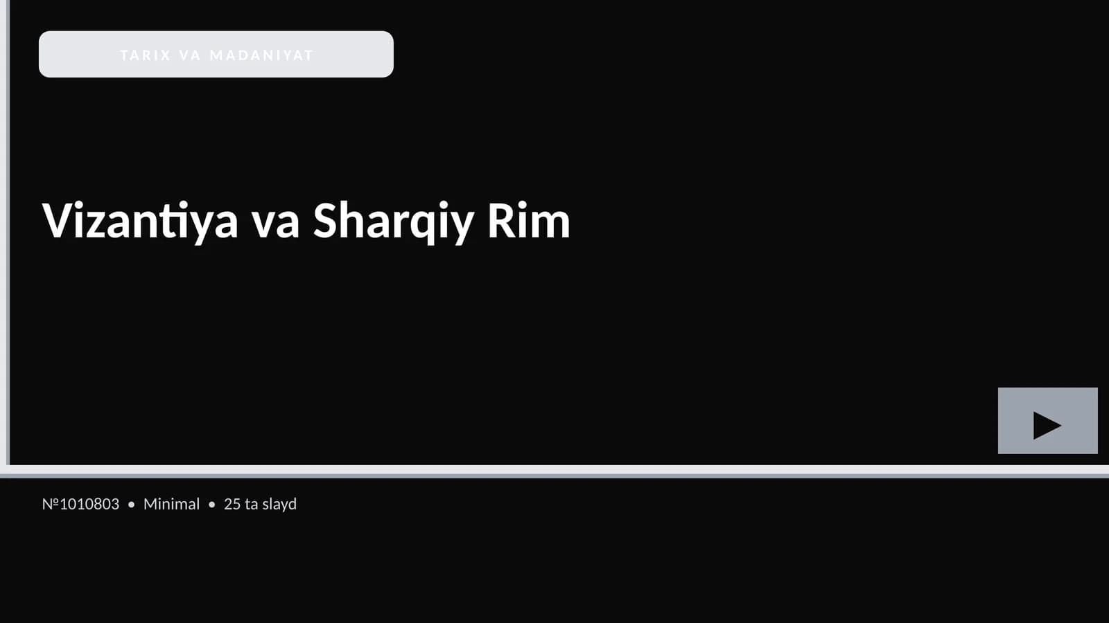 Vizantiya va Sharqiy Rim