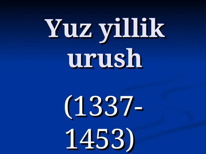 Yuz yillikurush (1337-1453)