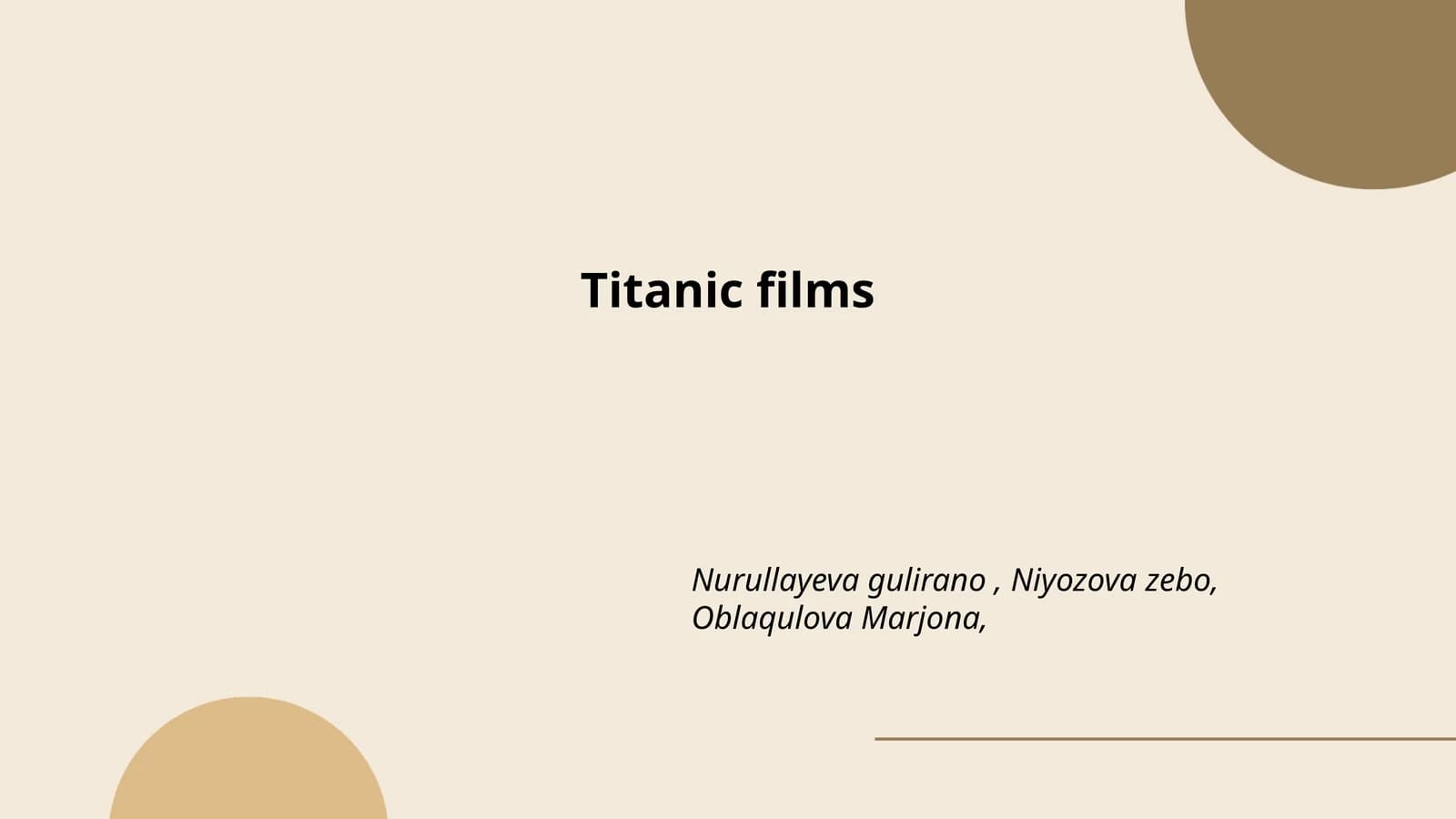 Titanic films