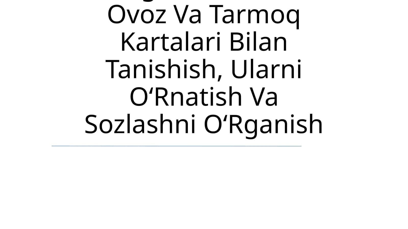 Yangi Avlod Vedio Ovoz Va Tarmoq Kartalari Bilan Tanishish