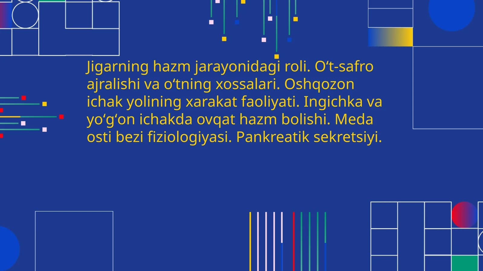 Jigarning hazm jarayonidagi roli