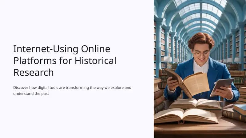 Internet-Using Online Platforms for Historical Research