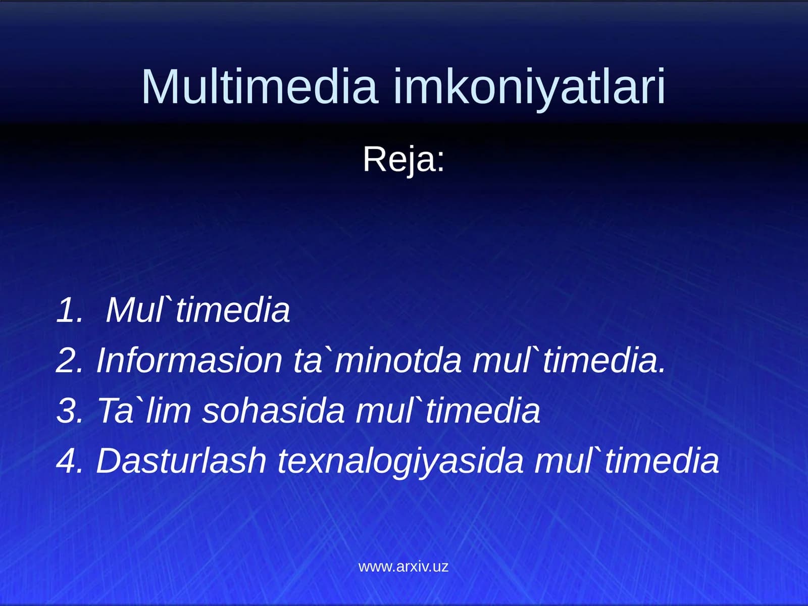 Multimediaimkoniyatlari