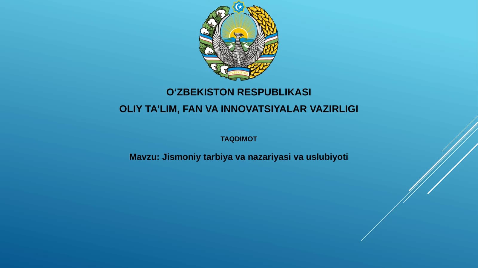 Jismoniy tarbiya va nazariyasi va uslubiyoti