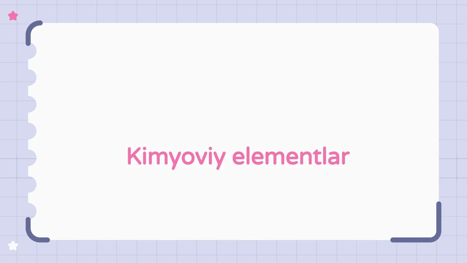 Kimyoviy elementlar