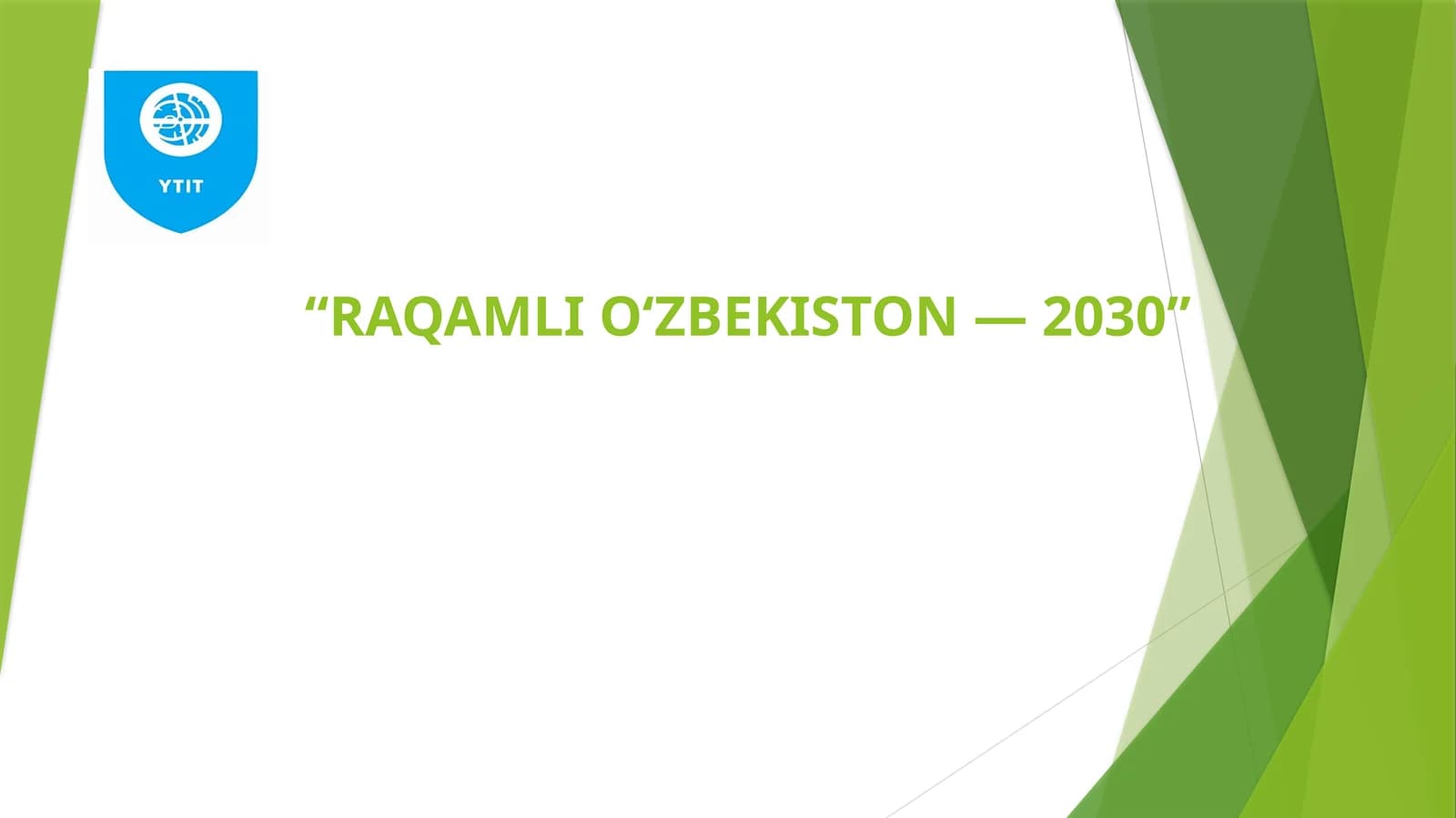 “RAQAMLI O‘ZBEKISTON — 2030” STRATEGIYASINI TASDIQLASH VA UNI SAMARALI AMALGA OSHIRISH CHORA-TADBIRLARI TO‘G‘RISIDA