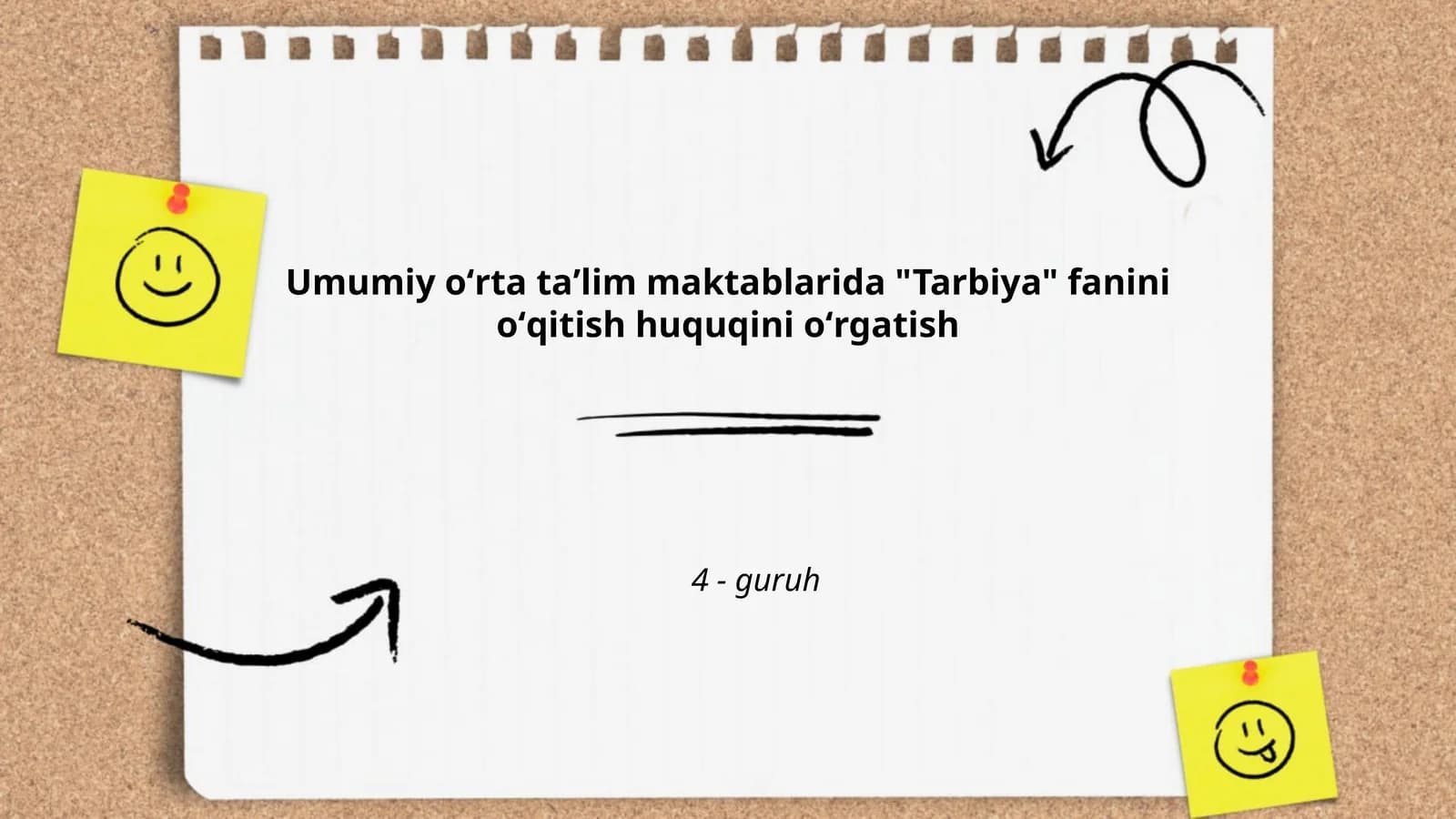 Tarbiya fanini oʻqitish huquqini oʻrgatish