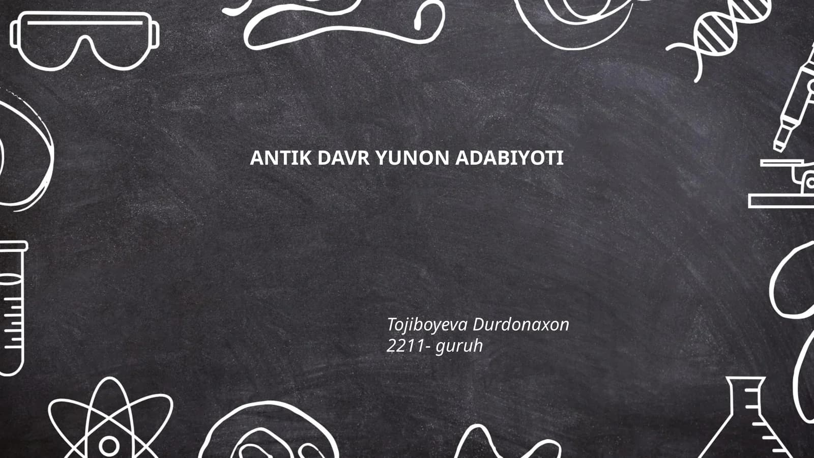 ANTİK DAVR YUNON ADABIYOTI