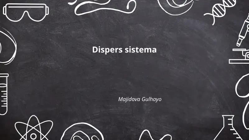 Dispers sistema
