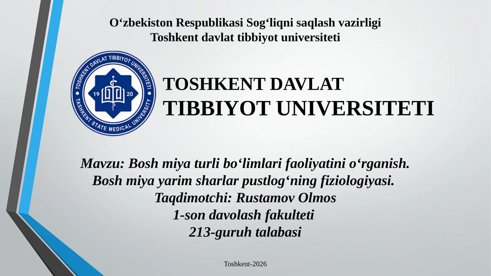 Bosh miya turli bo‘limlari faoliyatini o‘rganish. Bosh miya yarim sharlar pustlog‘ining fiziologiyasi