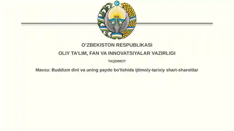 Buddizm ta'limotining mohiyati
