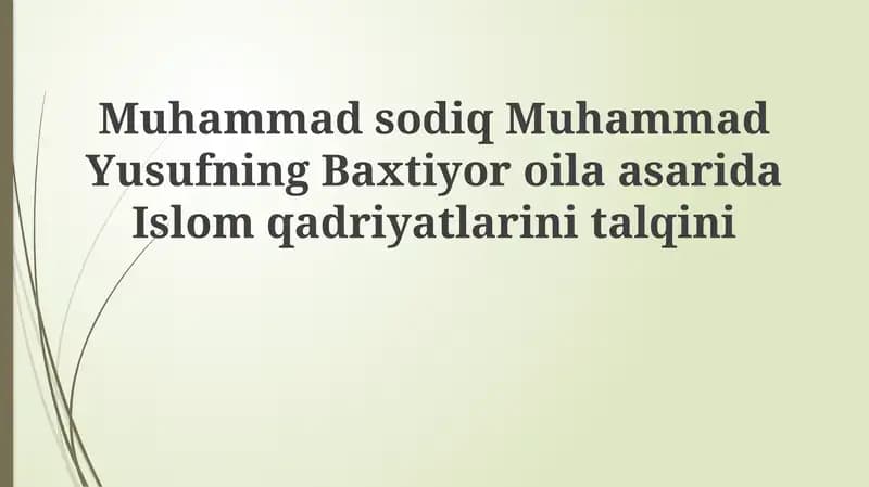 Baxtiyor oila