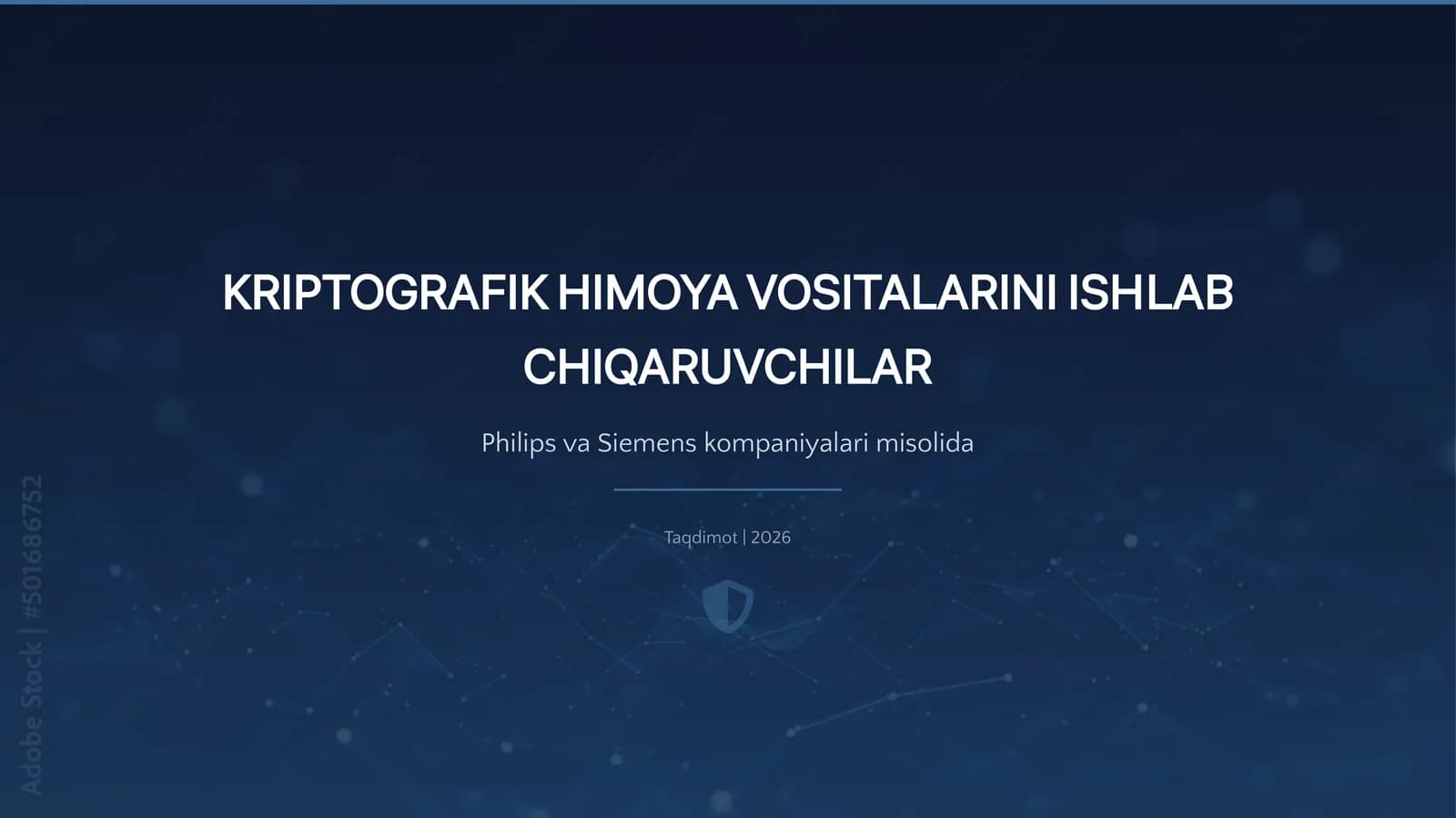 Kriptografik himoya vositalarini ishlab chiqaruvchilar (Philips va Siemens) misolida