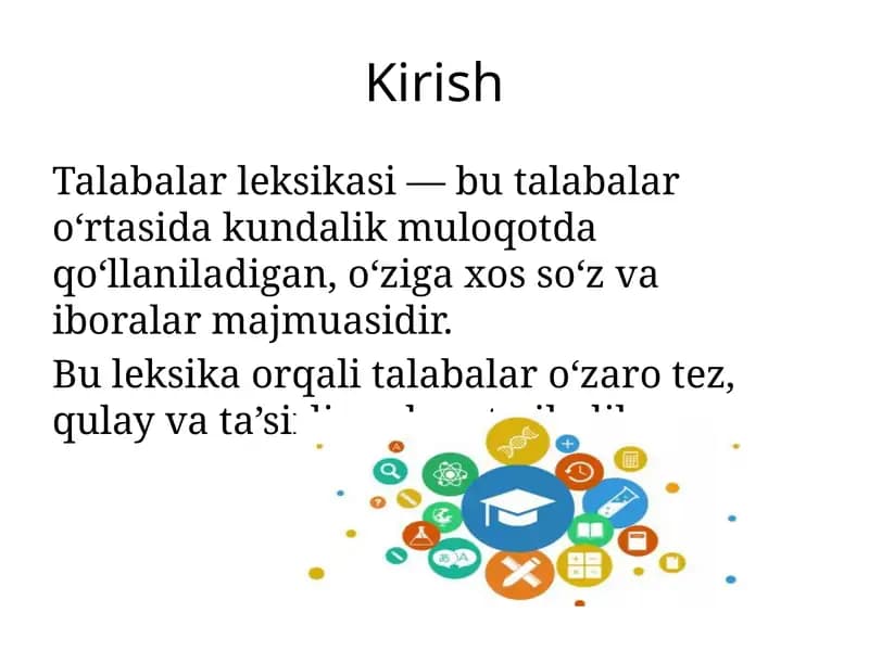 Talabalar Leksikasi