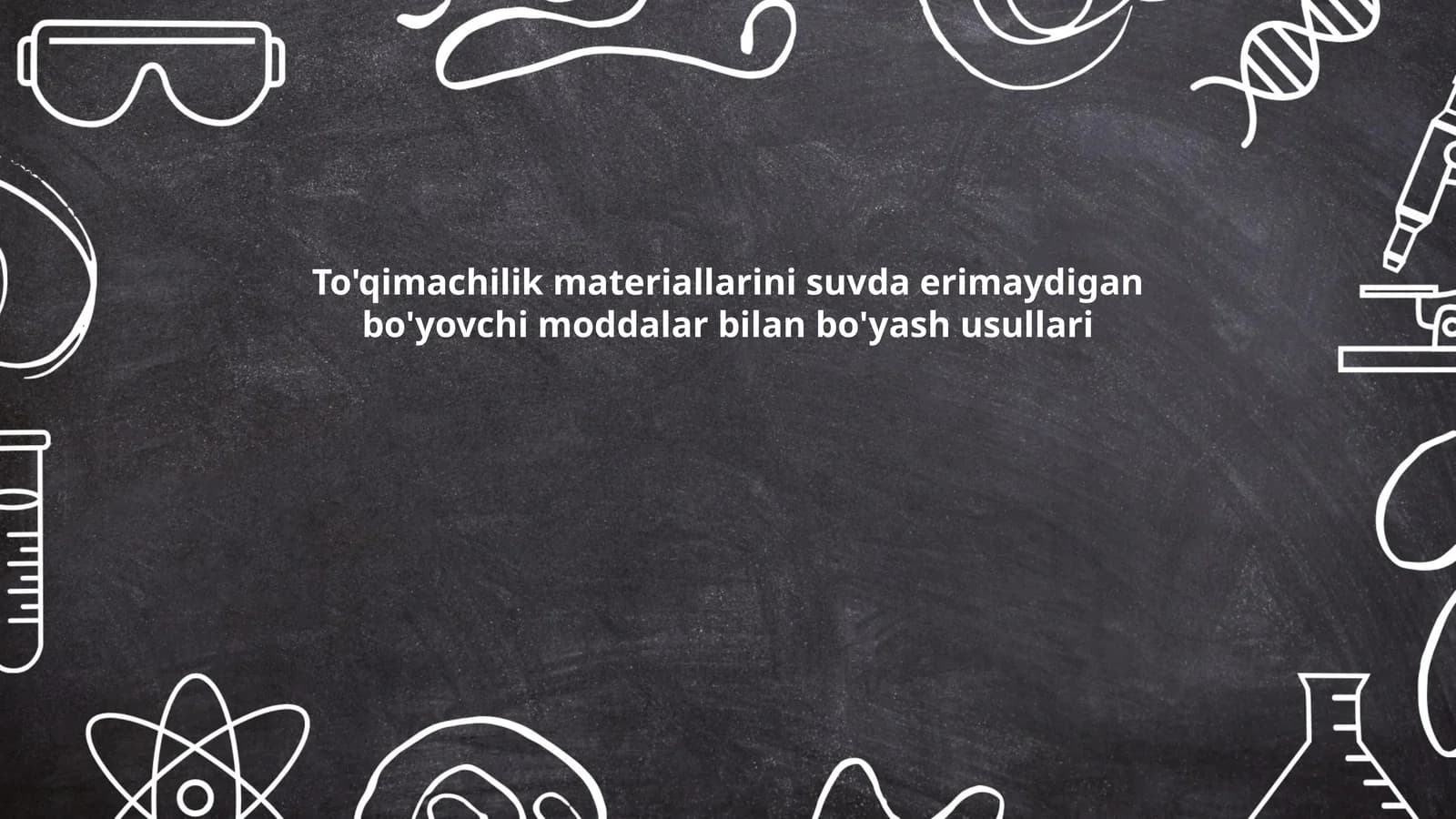 To'qimachilik materiallarini suvda erimaydigan bo'yovchi moddalar bilan bo'yash usullari