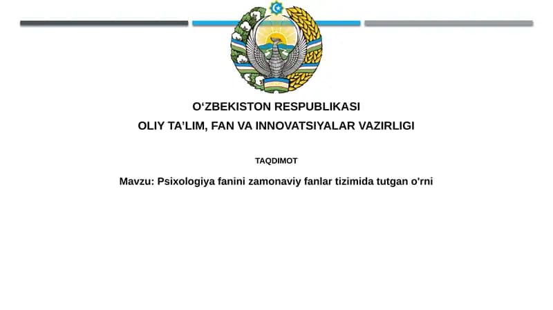 Psixologiya fanlari ziyonidagi muammolar