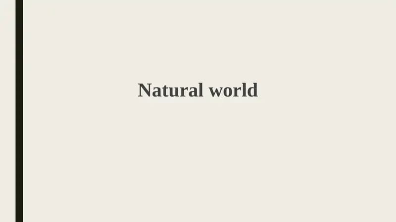 Our Dynamic Planet: Ecosystems, Climate, and Geological Forces
