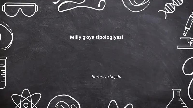 Milliy g’oya tipologiyasi
