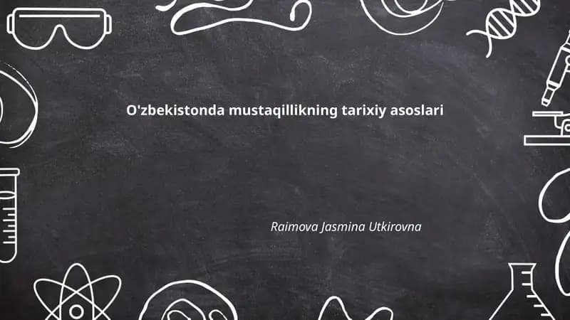 Samanidlar davri va yangi o'zbek milliy davlatchilik an'anasi