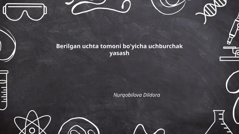 Uchburchak yasash