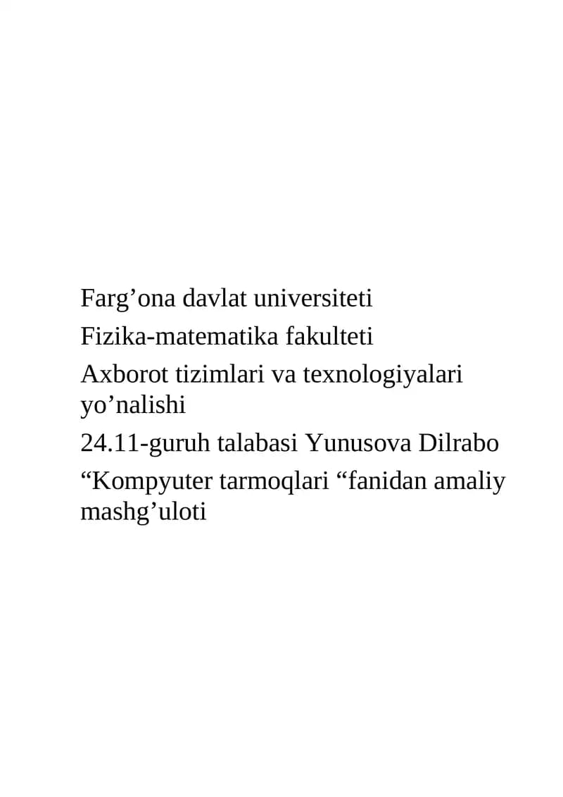 Kompyuter tarmoqlari