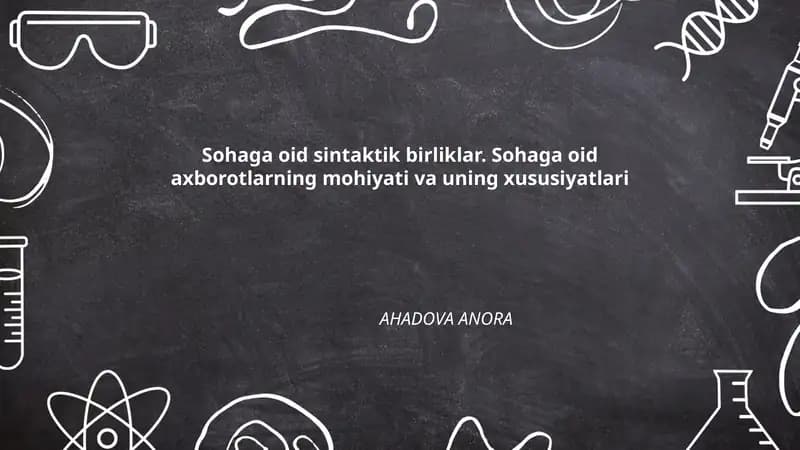 Sohaga oid sintaktik birliklar