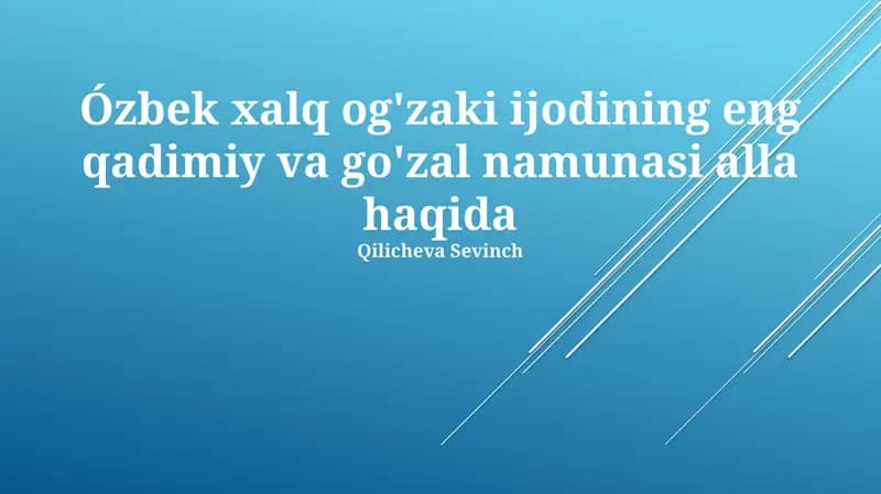 Alla haqida
