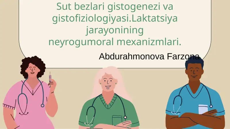 Sut bezlari gistogenezi va gistofiziologiyasi