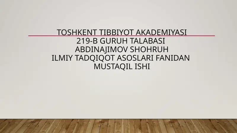 Ilmiy adabiyotlarni mutolaa qilish qoidalari