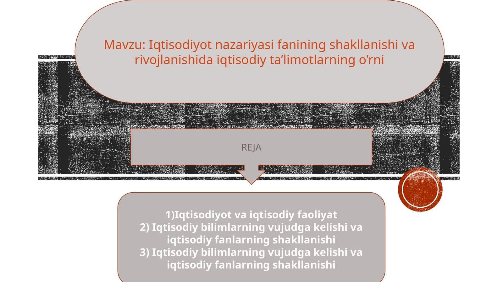 Iqtisodiyot nazariyasi fanining shakllanishi va rivojlanishida iqtisodiy ta’limotlarning o’rni