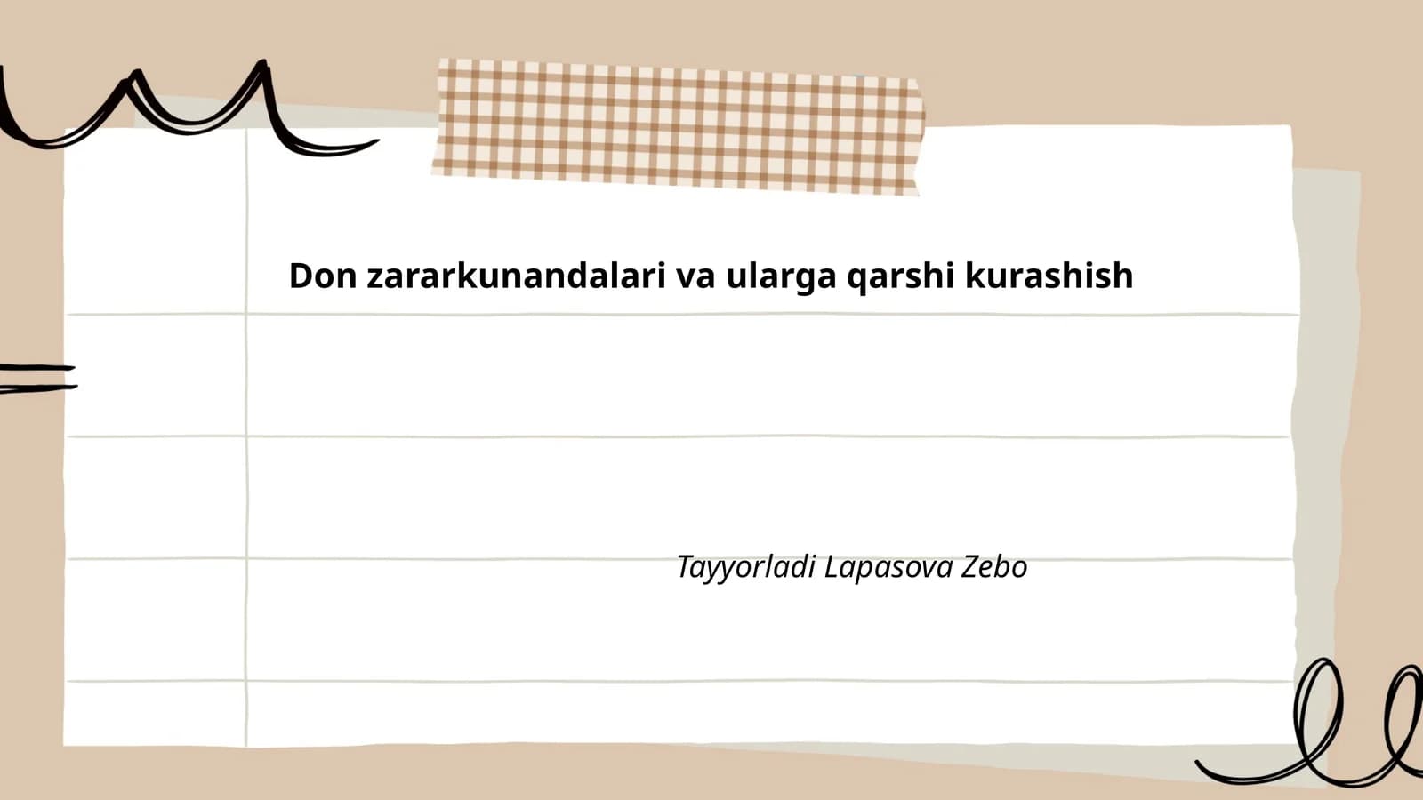 Don zararkunandalari va ularga qarshi kurashish