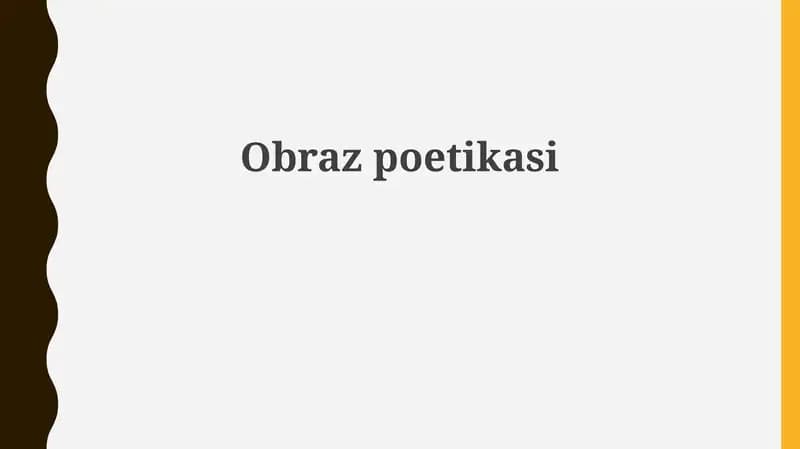 Obraz poetikasi