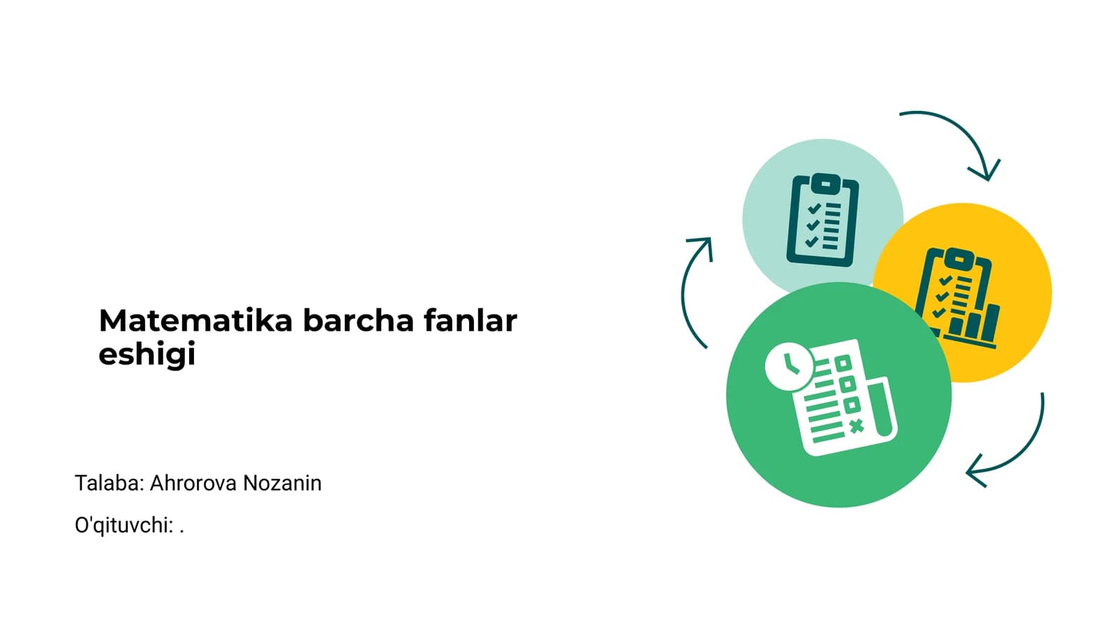 Matematika barcha fanlar eshigi