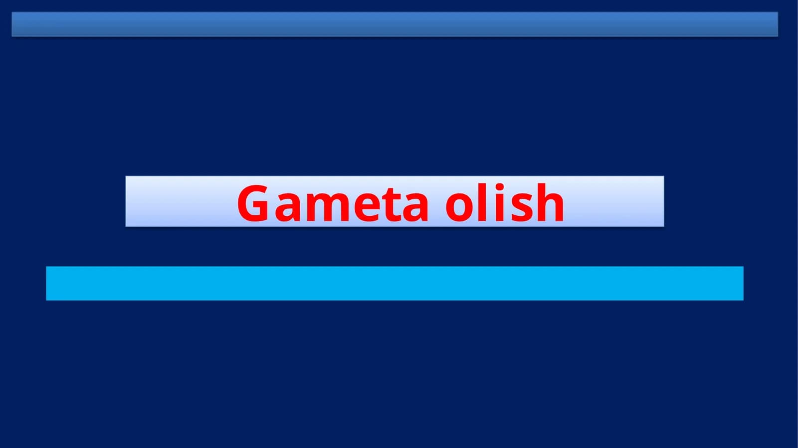 Gameta olish
