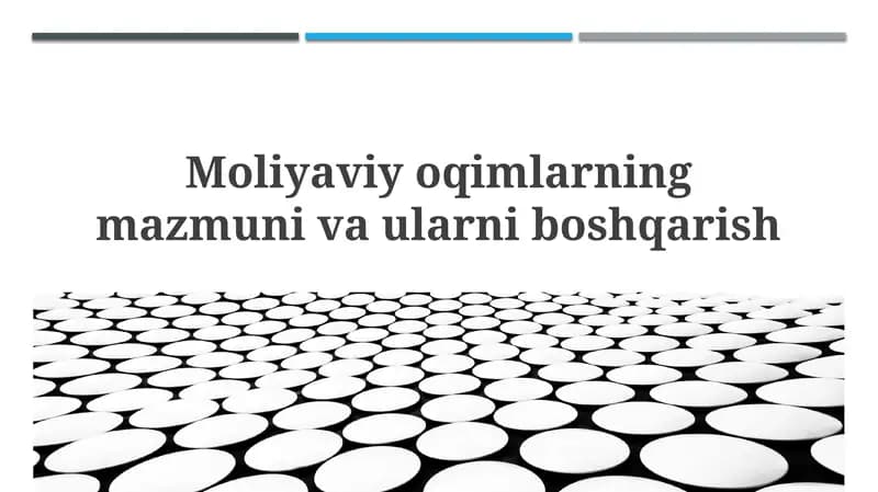 Moliyaviy oqimlar