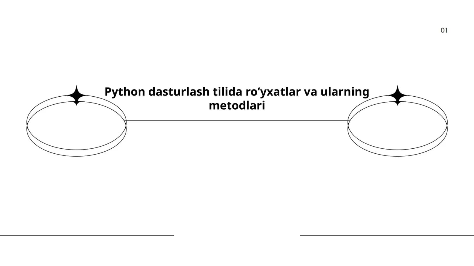Python dasturlash tilida ro‘yxatlar va ularning metodlari