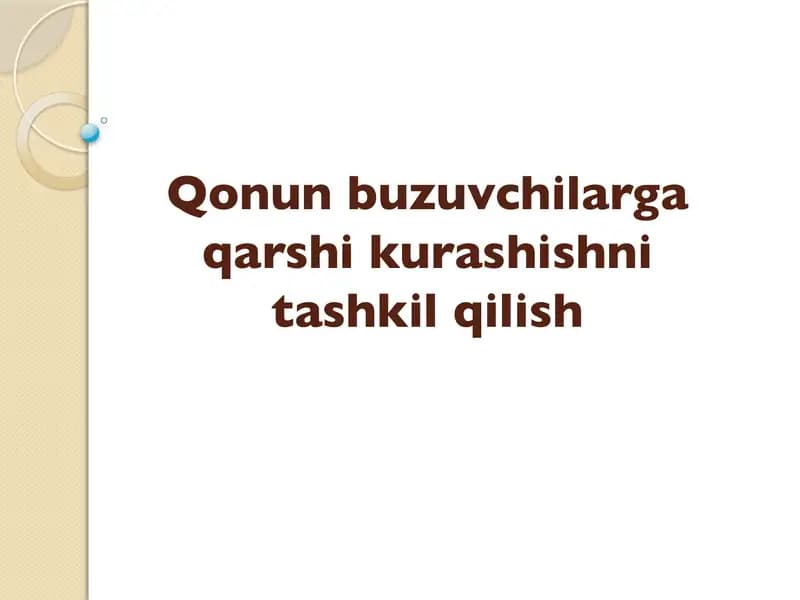 O‘zbekiston Respublikasi jinoiy qonunchiligi