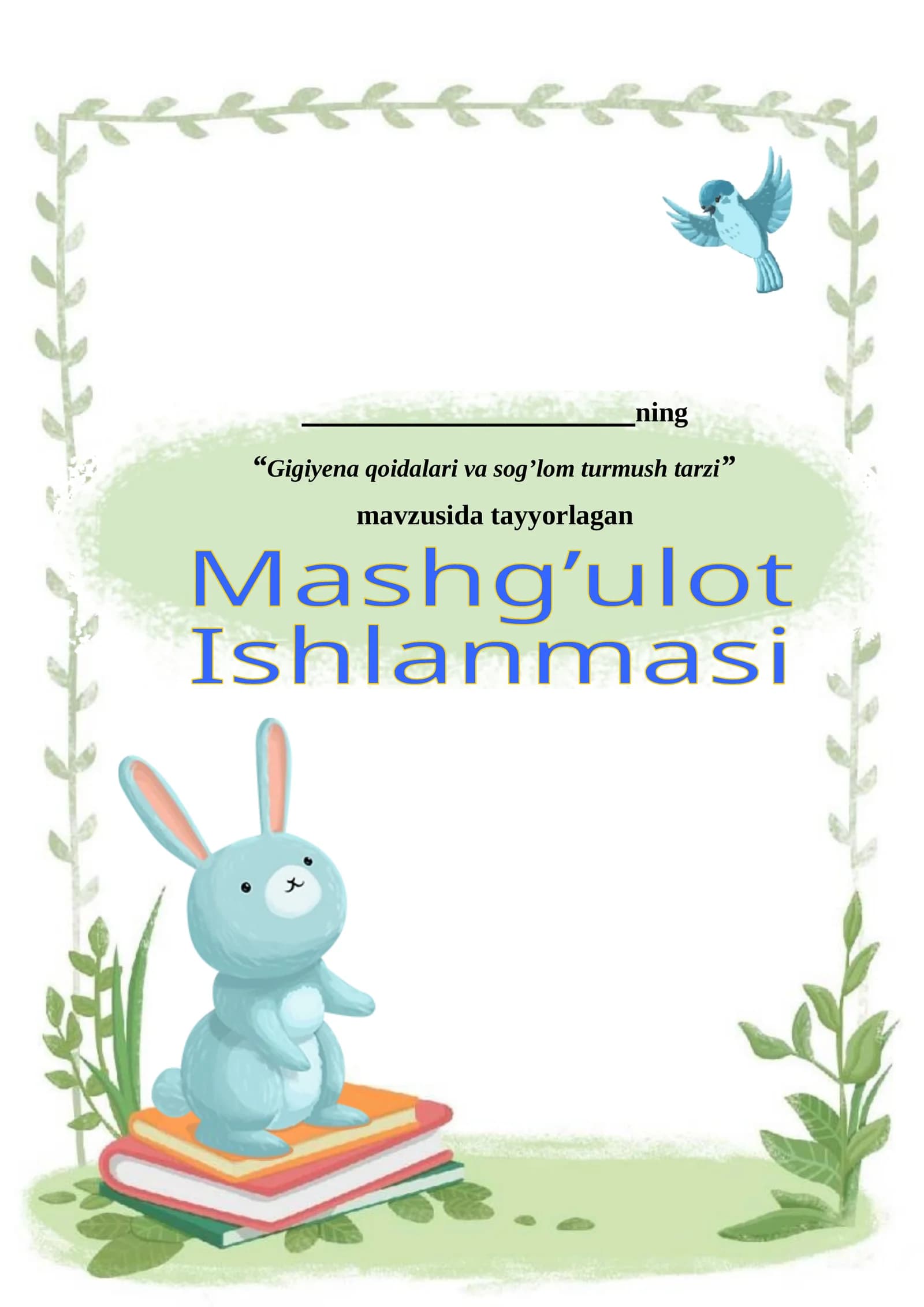 Mashg’ulot ishlanma