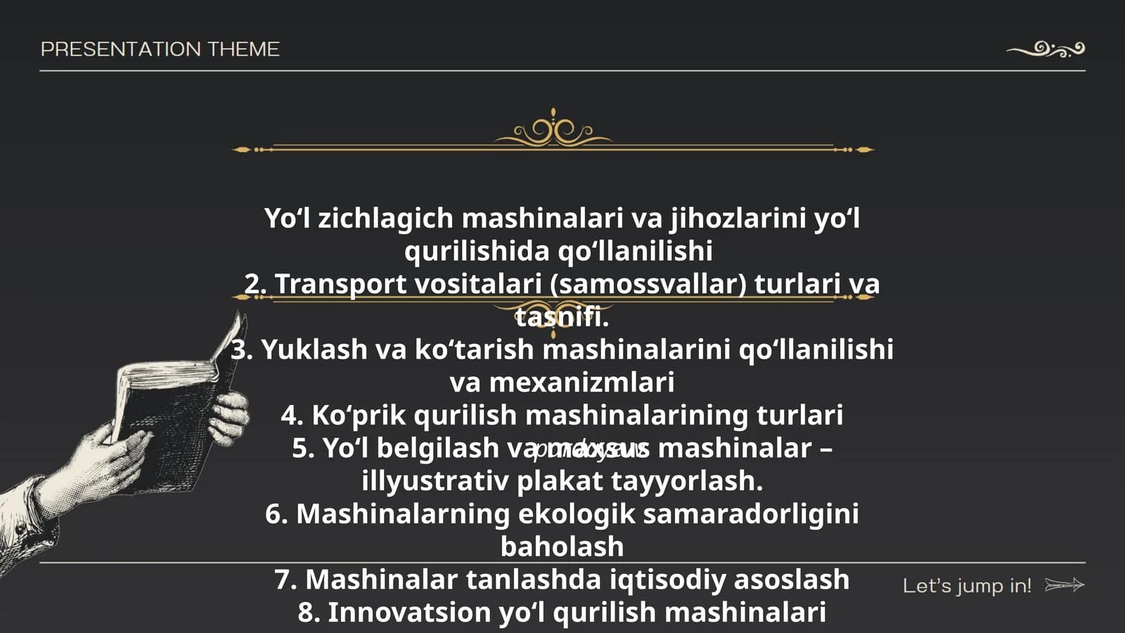 Yo‘l zichlagich mashinalari va jihozlarini yo‘l qurilishida qo‘llanilishi
