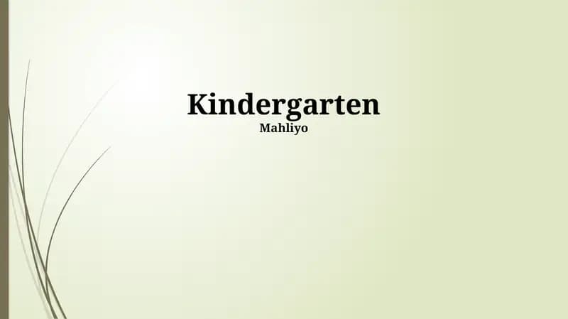 Kindergarten