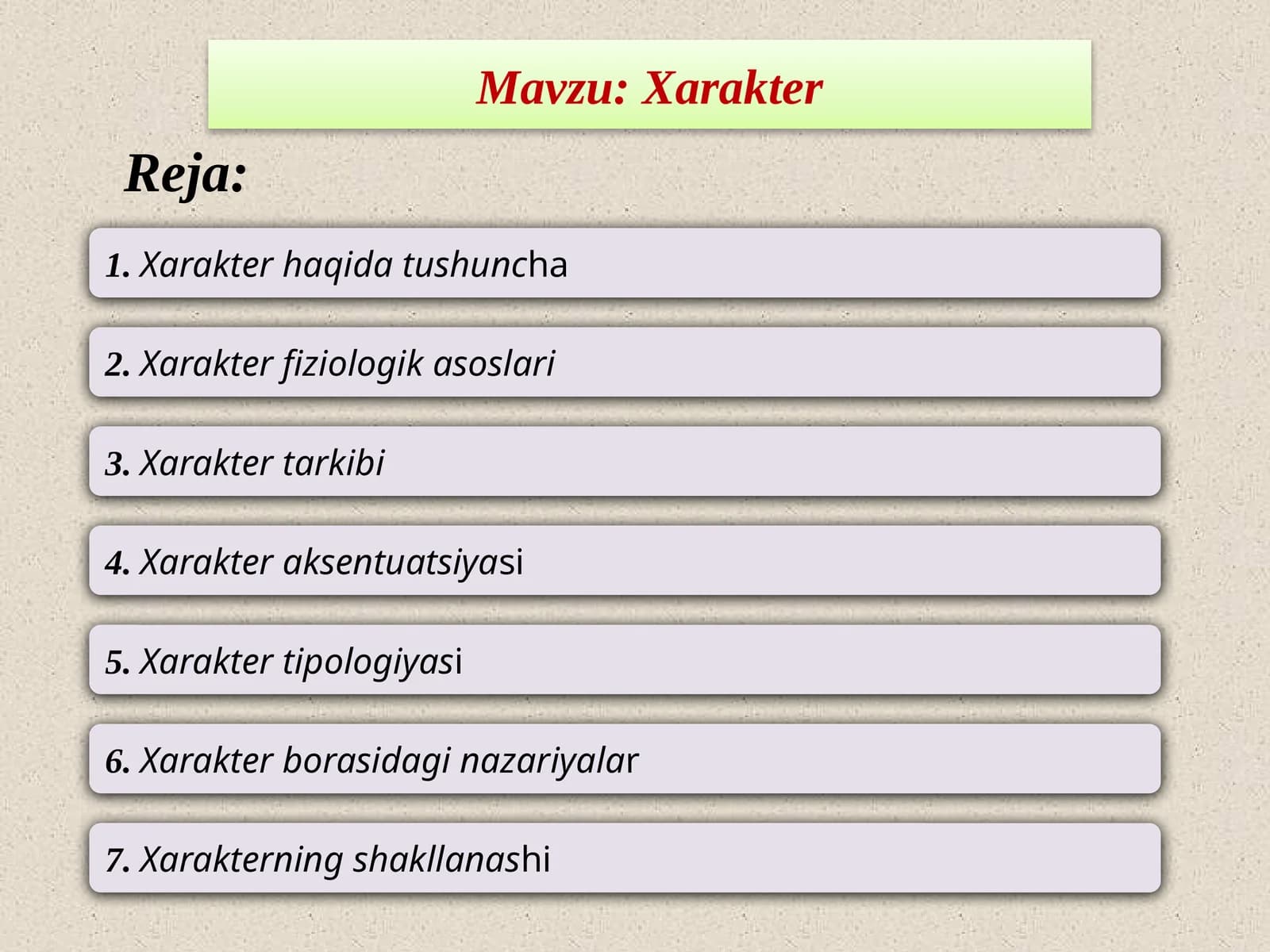 Xarakter