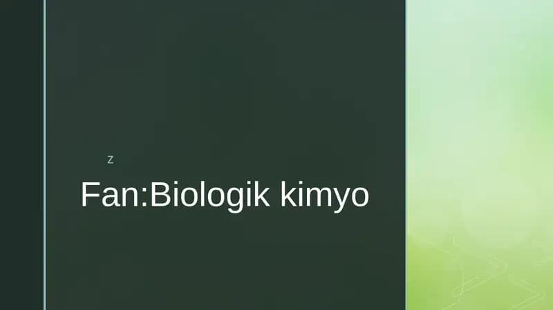 Katabolizm va anabolizm. Uning normal va patologik holatlardagi oʻzgarishi