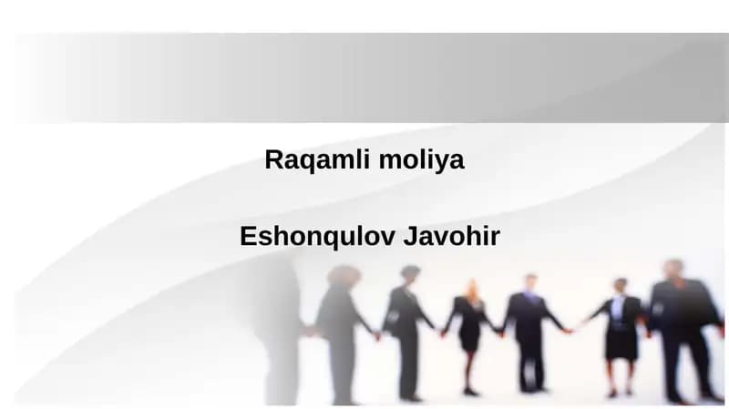 Raqamli moliya