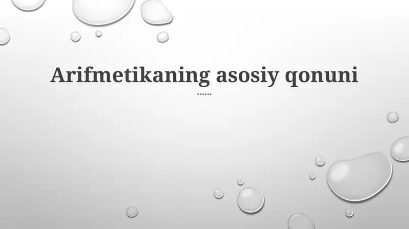 Arifmetika